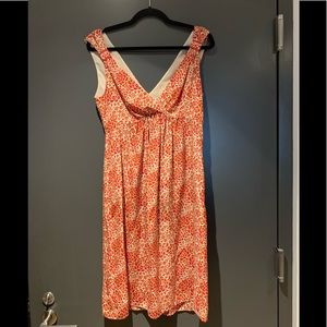 Kerr Orange Floral Sleeveless Dress Sz 6